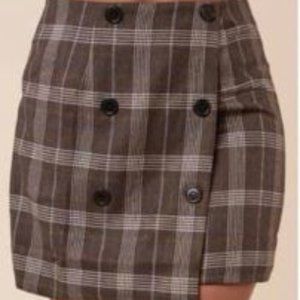 NWT Plaid Mini Skirt